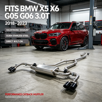 Sistema de Escape Valvetronic Catback para BMW X5 X6 G05 G06 3.0T 2018-2023, Tubo de Escape de Alto Rendimiento SS304, Silenciador, Mejora del Sonido