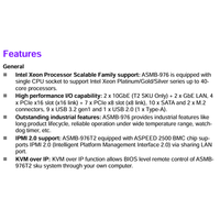 Motherboard Server ASMB-976 E-ATX dengan Dual Intel LGA 4189, Dukungan DDR4 ASMB-976T2-00A1