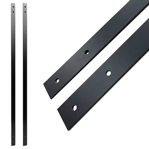 Professional Manufacturer Manufacturer Sale Bulk 82cm Long 2.5cm 0.43kg Weight Wide Black Straight Flat Rolled Steel Railings