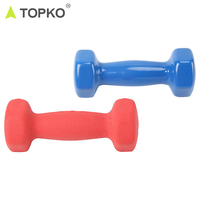 TOPKO — ensemble d'haltères en néoprène, équipement de gymnastique, avec logo personnalisé