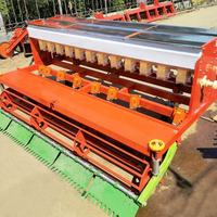 Nouvelle Semoir de Précision pour Blé, Planteuse de Riz en Bande Traînée par Tracteur à Quatre Roues, Semoir Combiné pour Luzerne et Soja avec Fertiliseur et Moteur