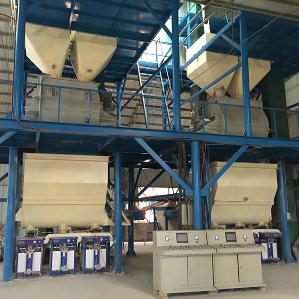 High capacity Dry gypsum mortar production equipment production line Automatic powder mixer