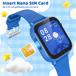 Montre connectée Android pour enfants 2025 Reloj Inteligente Sim 4g Montre connectée Montre connectée pour cadeau Bracelet en silicone avec carte SIM - Product Image 4