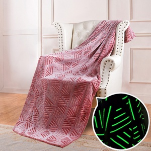Manta de Franela de Doble Cara Luminosa Fluorescente con Estampado de Pegamento, Manta de Verano para Aire Acondicionado, Manta Infantil - Product Image 3
