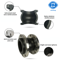 Raccord de bride Dn50 Pn80 Dn100 Dn1000 Dn200 Dn300 Dn350 Epdm soufflet Joint d'expansion en caoutchouc