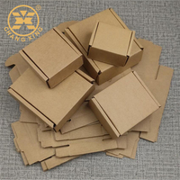 Boîte d'expédition en carton ondulé kraft miniature personnalisée pour accessoires de mode, petite boîte d'emballage en papier pliable