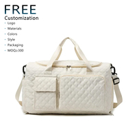 Bolsa de viaje de lona acolchada plegable de gran capacidad con separación en seco y húmedo con compartimento para zapatos para deportes de gimnasio, venta al por mayor