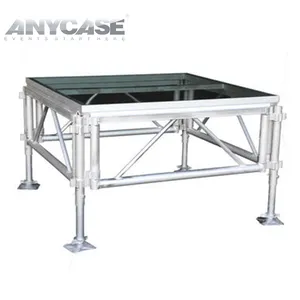 Anycase thiết kế ban đầu CE cấp giấy chứng nhận 3x6ft Trọng lượng nhẹ durmmer nhôm giai đoạn sân khấu 25 m cho thuê