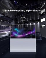 Écran tactile OLED transparent de 55 pouces 120 Hz pour affichage numérique en magasin, centre commercial, ascenseur, signalisation directionnelle et éducation