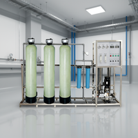 Système de filtration d'eau pure RO 250 LPH avec pompe, osmose inverse pour usage commercial, réservoir FRP, garantie 1 an, modèle 4040