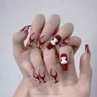 Uñas Postizas Acrílicas Hechas a Mano Estilo Bailarina, las Más Vendidas, para Mujer, al por Mayor