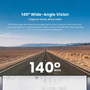 Nouvelle caméra de tableau de bord double DDPAI N5 2026, résolution 4K Ultra HD, GPS, vision nocturne, caméra de tableau de bord noire - Product Image 2