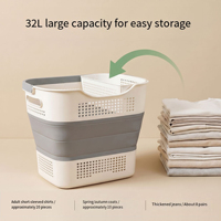 Panier à linge pliable rectangulaire, bac de rangement pour vêtements sales, panier à linge pliable pour salle de bain, chambre à coucher, placard