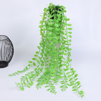 Fournitures de jardin : Plantes artificielles résistantes aux UV, presque naturelles, écologiques, feuilles suspendues pour toitures funéraires
