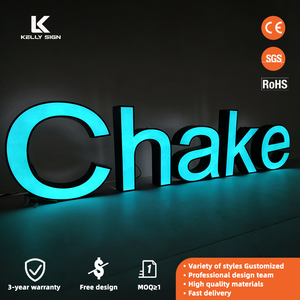 Panneaux lumineux <span class=keywords><strong>LED</strong></span> personnalisés Kelly, enseignes électroniques éclairées pour intérieur/extérieur, pour la publicité des boutiques et la signalisation directionnelle - Product Image 2