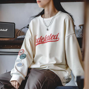 Sweatshirt für Frauen Maden Damen Sweatshirt Raglan Ärmel Brief druck Loose-FIt Casual Color block Langarm Pullover Herbst - Product Image 2