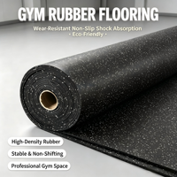 Tapis en caoutchouc personnalisable résistant à l'usure, absorbant les chocs, imperméable, pour sol de salle de sport, zone de musculation