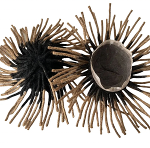 # Parrucca Toupee 1b27 Ombre Bicolore con Dreadlock, Unità Completa in Pizzo, Protesi Capillare, Patch Afro Intrecciata con Dreadlock da 6 Pollici per <span class=keywords><strong>Uomo</strong></span> - Product Image 1