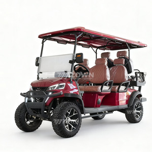 Voiturette de golf électrique populaire pour adultes, 6 places, batterie lithium 48V avec contrôleur et certification CE, vente directe d'usine - Product Image 2