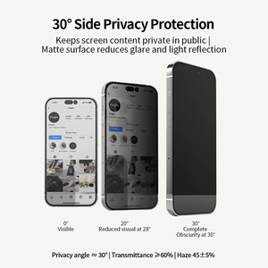 Protector de Pantalla Universal Anti-Espía de TPU de 3 Capas con Instalación Húmeda, Compatible con GPS, Láminas Protectoras de Pantalla de <span class=keywords><strong>Hidrogel</strong></span> Suave Personalizadas - Product Image 3