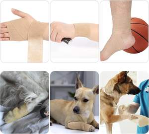 ضمادة مرنة غير منسوجة الإسعافات الأولية الطبية في الهواء الطلق بالجملة ضمادة مرنة بلون صلب الطبية - Product Image 5