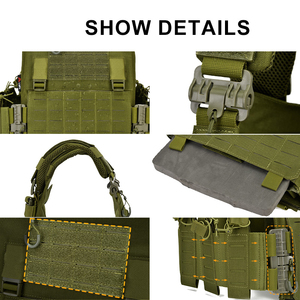Gilet tactique d'entraînement 1000D composite laser MOLLE camouflage ventilé monté sur la poitrine tendance imperméable doublure en nylon Oxford - Product Image 4