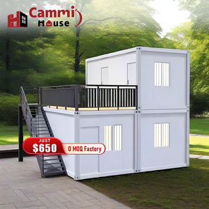 Cammi Nhà 10ft Xách Tay Prefab Tiny Nhà Có Thể Gập Lại Thép Container Nhà Phẳng Gói Có Thể Tháo Rời Thiết Kế Cho Văn Phòng Hoặc Khách Sạn Sử Dụng - Product Image 1