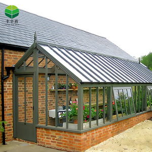 4 Saisons extérieur préfabriqué isolé vitré toit à pignon autoportant en aluminium véranda maisons en verre pour jardin - Product Image 5