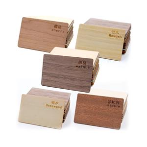 사용자 정의 하이 퀄리티 레이저 새겨진 프로그래밍 가능 대나무 나무 NFC 명함 호텔 나무 키 카드 - Product Image 2