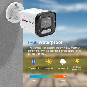 Caméra IP POE Ultra <span class=keywords><strong>HD</strong></span> 12MP, double éclairage, <span class=keywords><strong>vision</strong></span> nocturne couleur, 100 pieds, audio bidirectionnel, détection de visage par IA, caméra de surveillance extérieure - Product Image 5