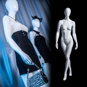 AFELLOW Mannequin de Présentation Professionnel pour Vêtements Féminins, Tête Abstraite, Corps Entier, Élégant, Mode Féminine - Product Image 1