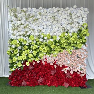 Muro floral mixto de boj verde, ideal para decoración de vallas de jardín al aire libre, patio y telón de fondo para bodas informales. - Product Image 6