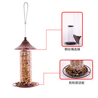 Mangeoire à oiseaux intelligente et élastique anti-écureuils en métal et plastique pour extérieur, nouvelle collection transfrontalière, pour cour et jardin, fabriquée en Chine
