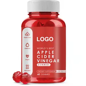 HOT SALE Apple Cider Vinegar Gummies Candy OEM Natural Plant Extract Oil Burn Fat Weight Loss Gummies Detox