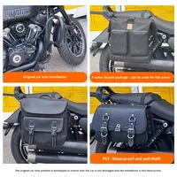 Accessoires de moto Torst QJ SRV250/QJ Flash 250LV : Garde-corps, pare-chocs, dossier pliable, sacoches latérales en acier carbone, coffre arrière 8L