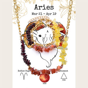 2024 perles de pierres précieuses naturelles en gros douze Constellations collier et bracelet de gravier ensemble pour cadeau - Product Image 2