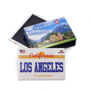 Manufactory Wholesale Top Quality Customized California Santa Monica Pictures Souvenir Gift Tin Refrigerator Magnet - Product Image 4