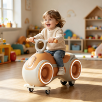 Voiture à bascule pour enfants, personnalisable en usine, nouvelle voiture Twister en forme d'arachide, en plastique, 4 roues, avec musique et lumières, pour les tout-petits de 2 à 5 ans