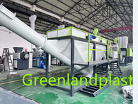 Greenlandplast Ligne de lavage à chaud pour flocons d'animaux Ligne de lavage à chaud pour animaux de compagnie Machine à laver pour animaux de compagnie