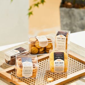 Boîte alimentaire pour Biscuits, pièces, boîte d'emballage transparente de haute qualité pour cookies rectangulaires - Product Image 5