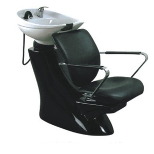 Hair Washing <b>Folding</b> White Diamond Salon Shampoo <b>Chair</b> - Product Image 4