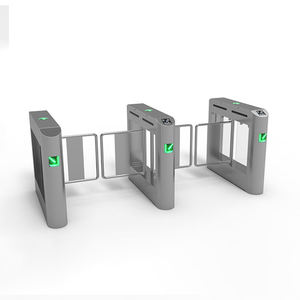 Petite barrière pivotante avec contrôle d'accès rapide, anti-collision, reconnaissance d'empreintes digitales et faciale, et lecteur de cartes - Product Image 3