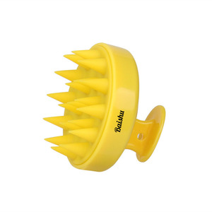 Bán chạy nhất hộ gia đình Silicone tóc rửa Lược cung cấp massage thoải mái và làm sạch da đầu, giảm ngứa. - Product Image 6