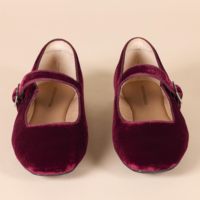 Sepatu Flat Wanita Model Tali Pergelangan Kaki, Sepatu Ballet Flat Ujung Persegi, Sepatu Dress Ballerina, Sepatu Kasual Mary Jane