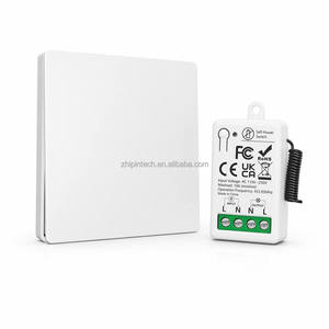 Kit Récepteur Interrupteur Lumineux Sans Fil Auto-alimenté 433 MHz Sans Batterie Bouton Mural Étanche IP44 Télécommande Maison Intelligente Lampe <span class=keywords><strong>Porte</strong></span> - Product Image 1