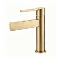 Robinet de lavabo en acier inoxydable noir mat, mitigeur monocommande pour lavabo, robinet de salle de bain à poser sur comptoir pour vanité et hôtel