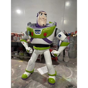 Personaggio dei cartoni animati su misura di fabbrica scultura decorazione della casa statua sceriffo legnoso per <span class=keywords><strong>la</strong></span> vendita - Product Image 1