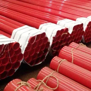Fire Protection System High Quality Fire Fighting ASTM BS Gi RAL3000 ERW Steel Pipe Tube