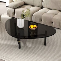 Table basse de salon moderne de luxe en verre, petite table d'appoint pour le thé et le café, vente en gros à prix abordable
