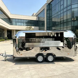 Carrito de Hamburguesas Estándar Alemán, Remolque de Acero Inoxidable Personalizado para Exteriores, Camión de Comida Móvil para Campamentos - Product Image 1